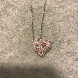 Swarovski Alana Heart Pendant Necklace - Crystal Pink